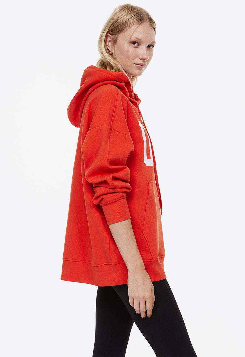 H&M - Oversized hoodie - orange/ucla bruins