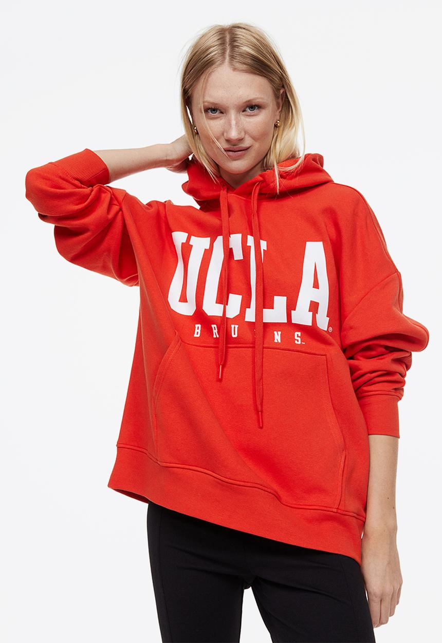 H&M - Oversized hoodie - orange/ucla bruins