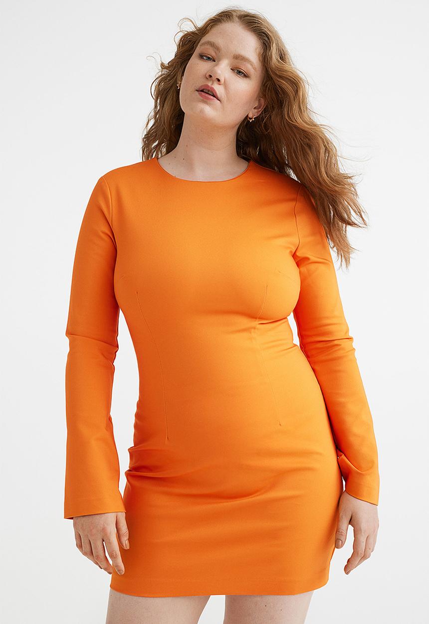 H&M - Fitted dress - orange
