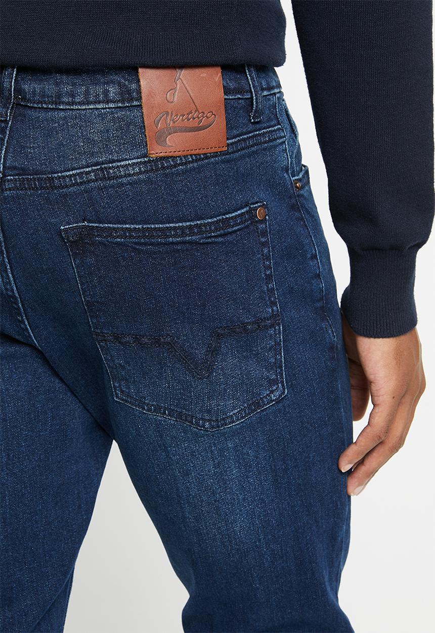 Vertigo - Mens vertigo slim leg jean - denim rinse