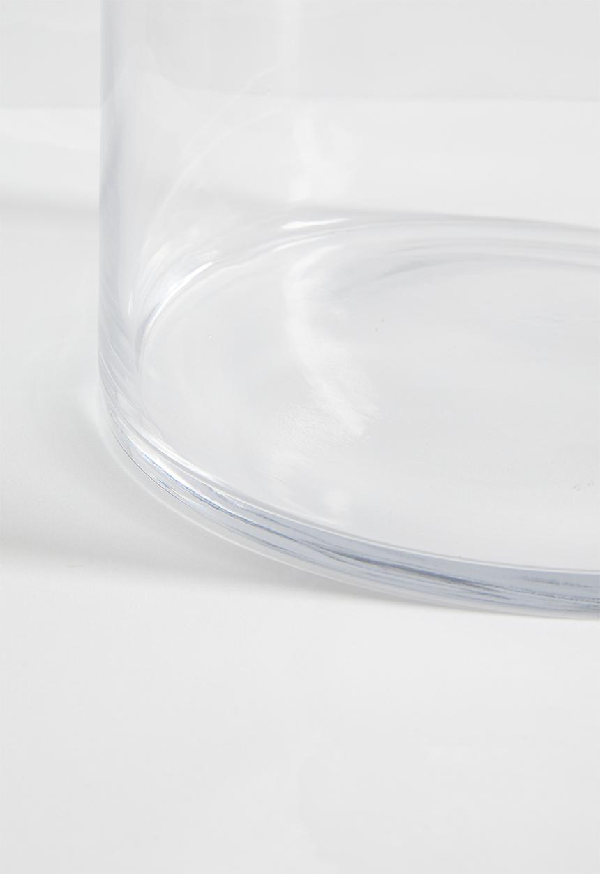 Silk By Design - Cylinder glass vase short - clear