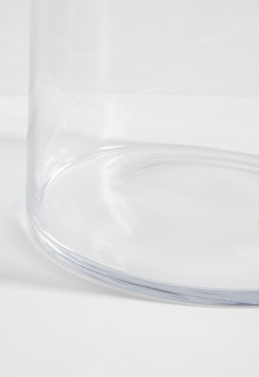 Silk By Design - Cylinder glass vase short - clear