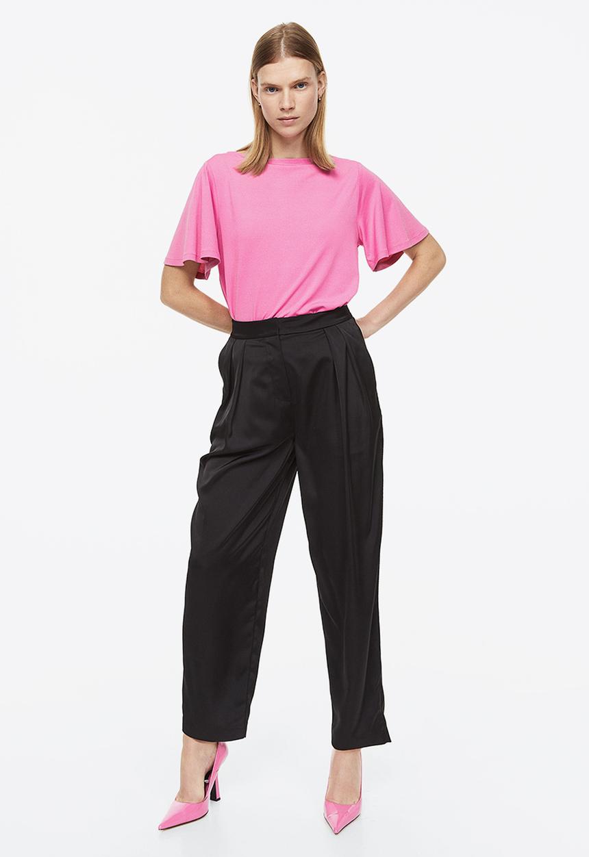 H&M - Boat-neck top - pink