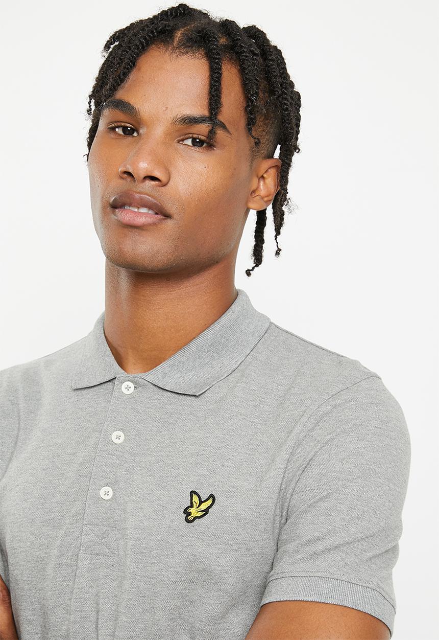 Lyle & Scott - Plain polo shirt - grey melange