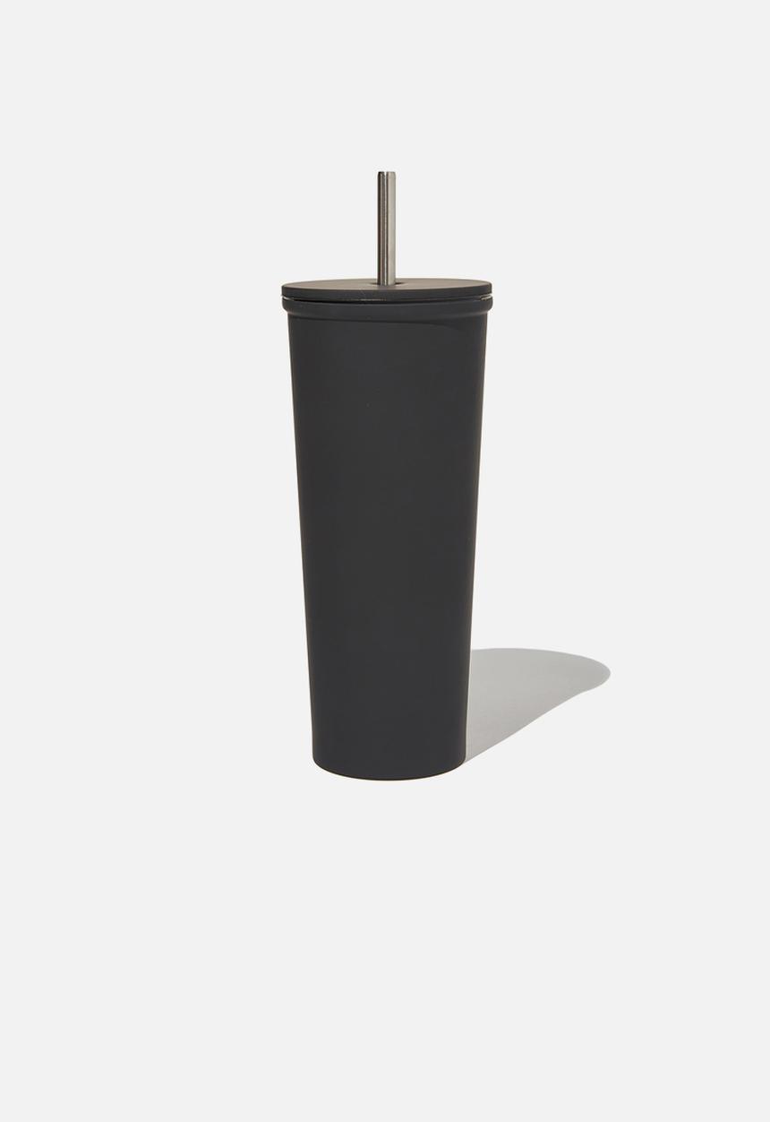 Typo - Metal smoothie cup - black