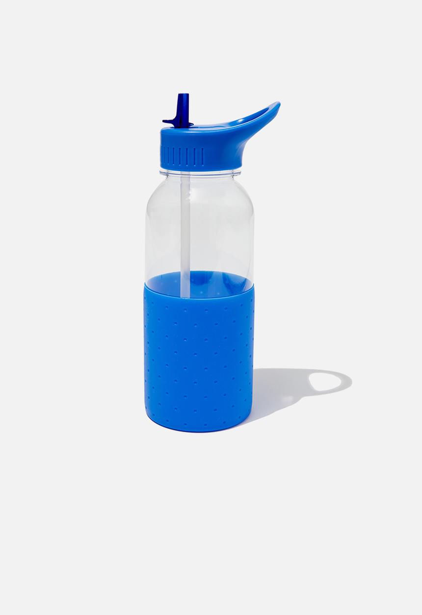 Typo - Premium drink it up bottle - cobalt bright blue polka