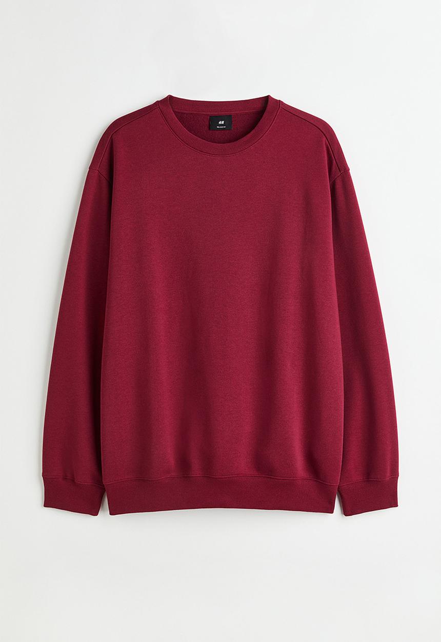 H&M - Relaxed fit sweatshirt - burgundy