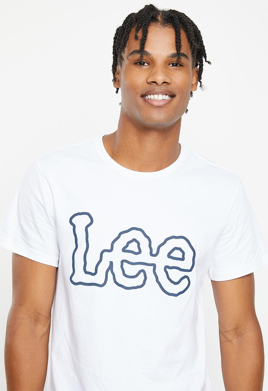 Lee  - Big spuff print T - white