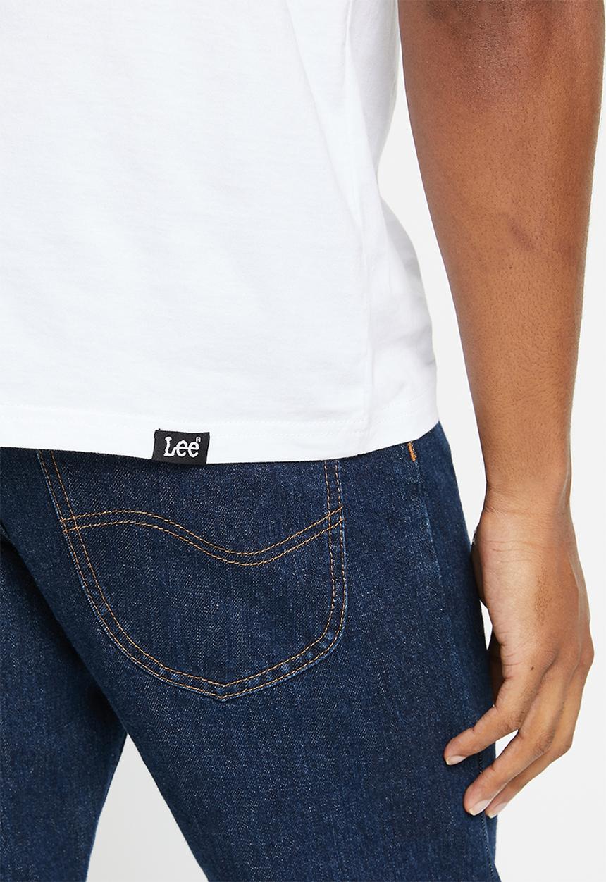 Lee  - Big spuff print T - white