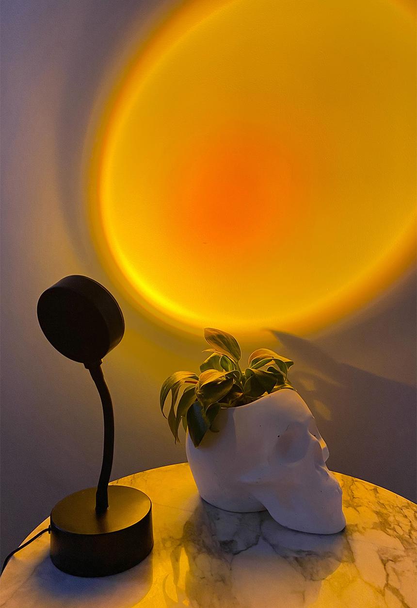 Typo - Sunset lamp - sunset/black