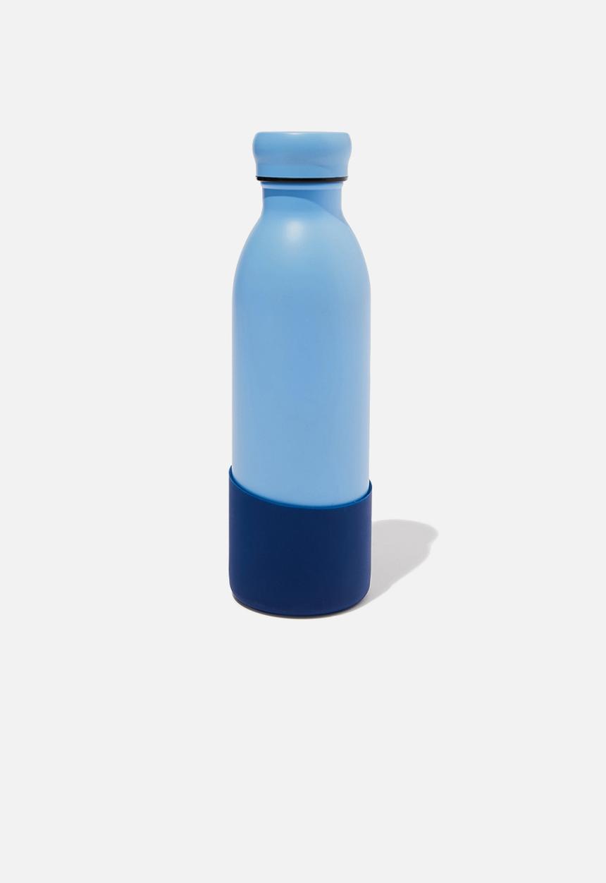Typo - Going places 500ml metal drink bottle - sky blue & midnight