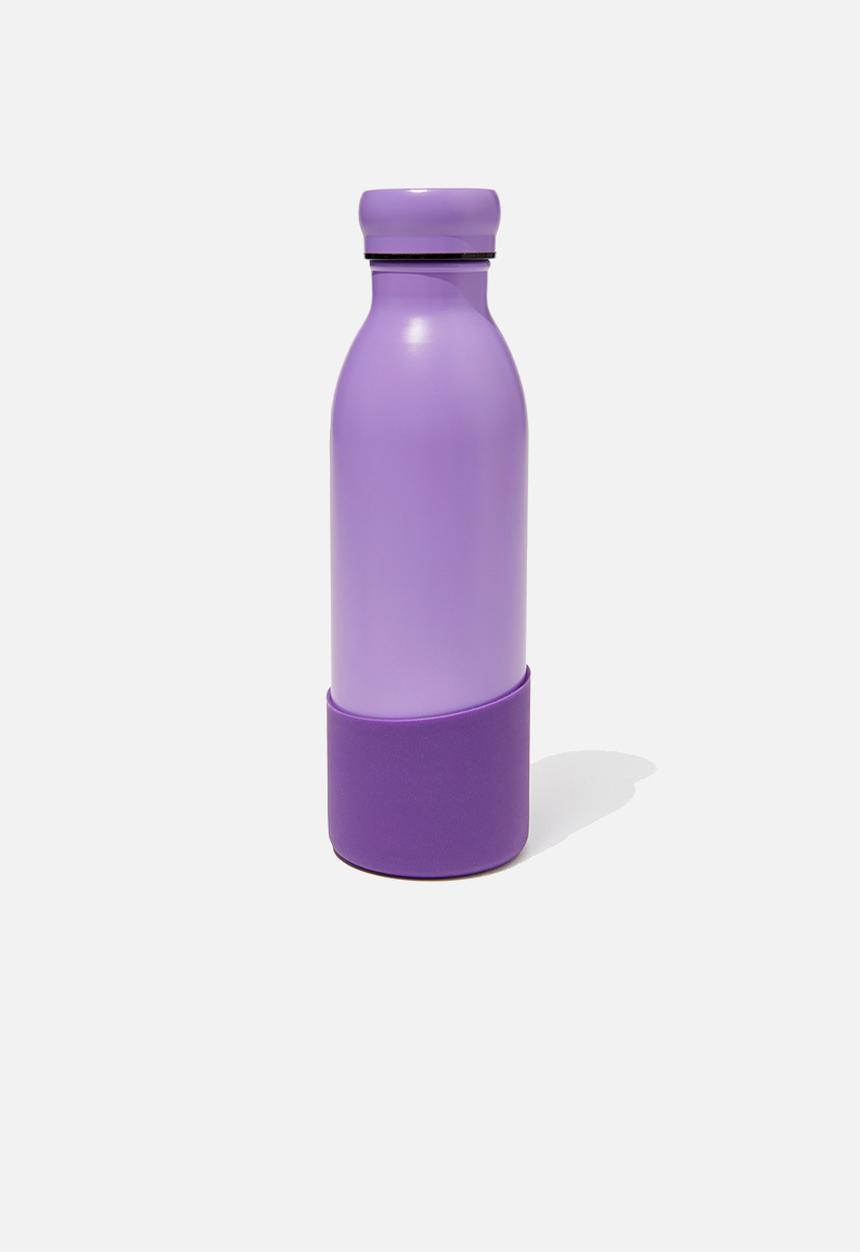Typo - Going places 500ml metal drink bottle - post it purple