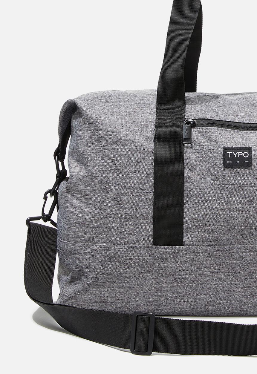 Typo - Urban holdall duffle - grey crosshatch