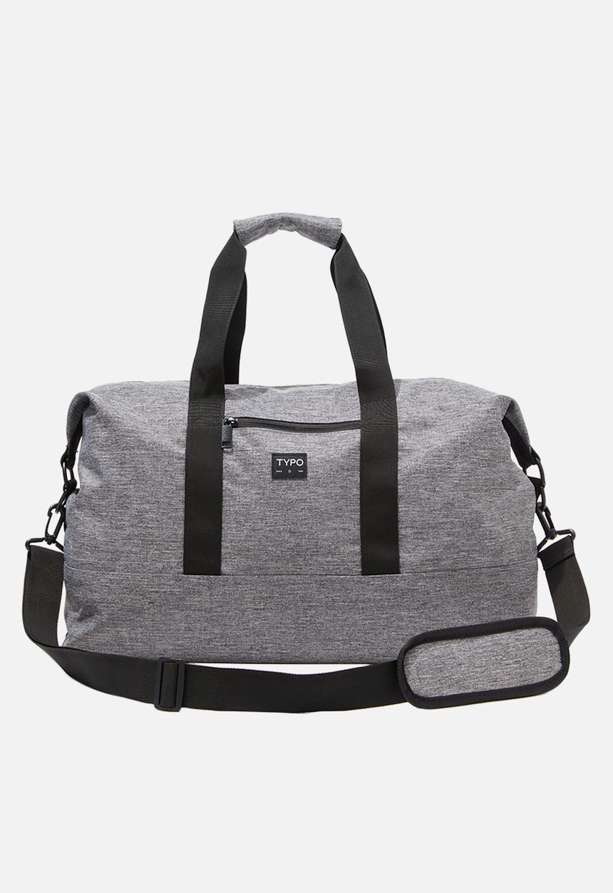 Typo - Urban holdall duffle - grey crosshatch