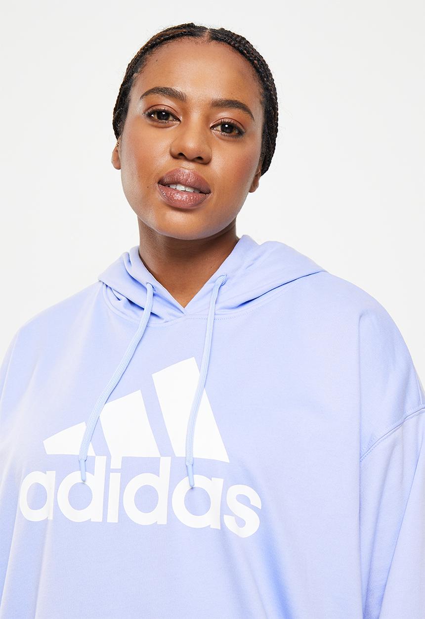 adidas Performance - Plus w bl ov hoodie - blue dawn/white