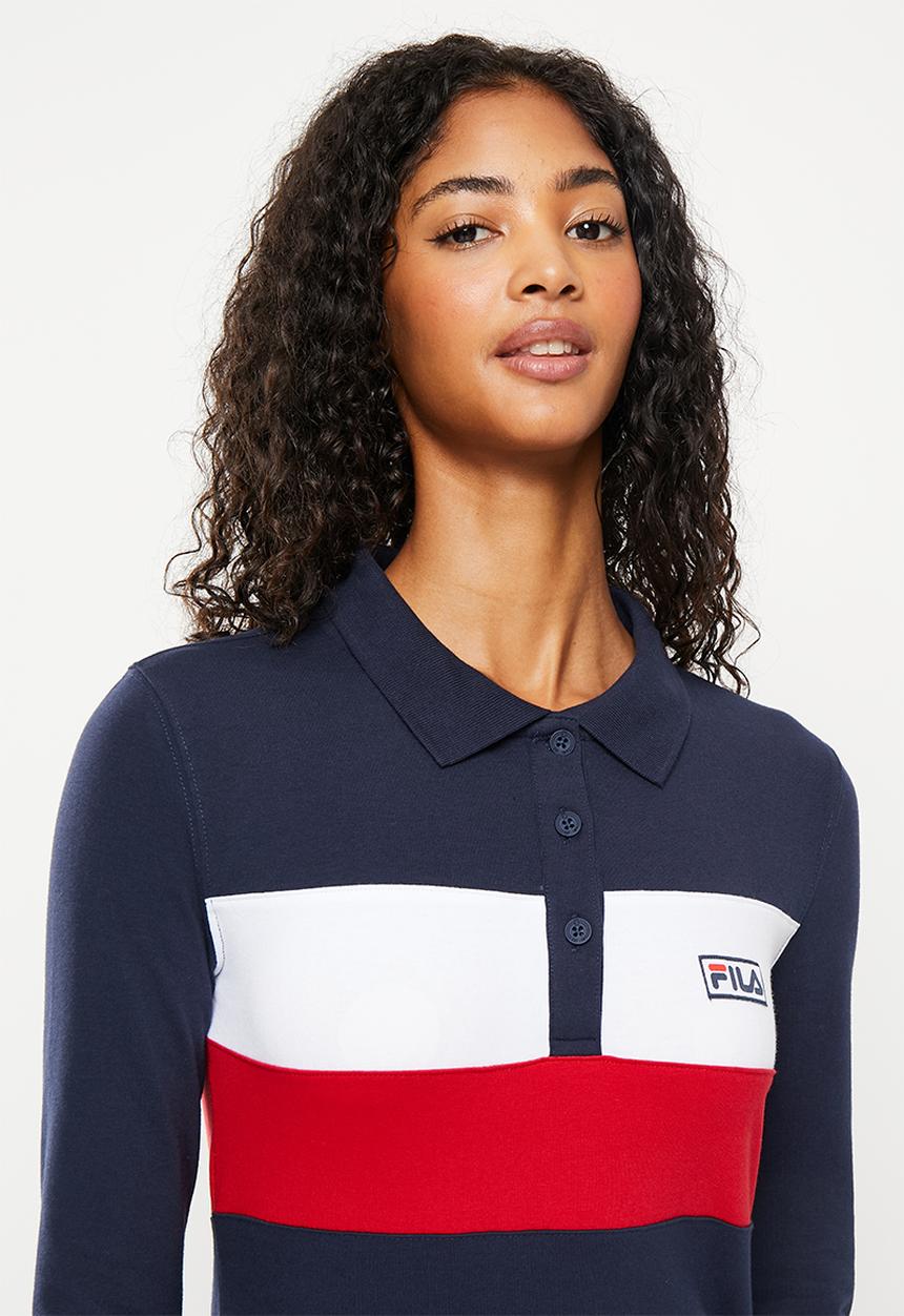FILA - Catalina long sleeve golfer dress - peacoat