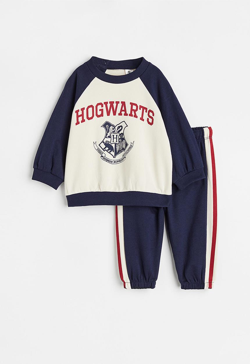 H&M - 2-piece sweatshirt set - dark blue/harry potter