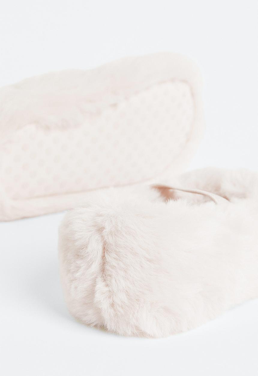 H&M - Fluffy ballet slippers - neutral white