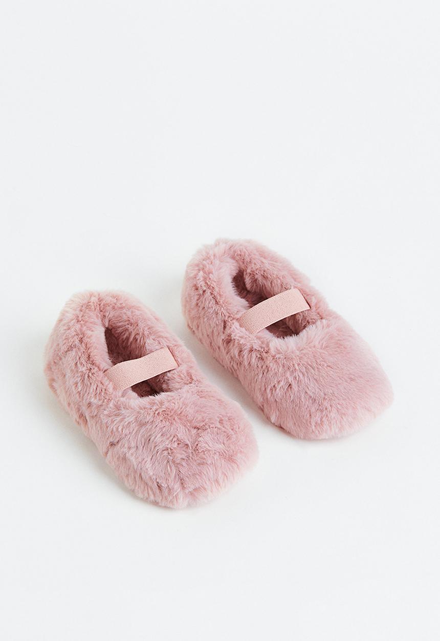 H&M - Fluffy ballet slippers - light pink