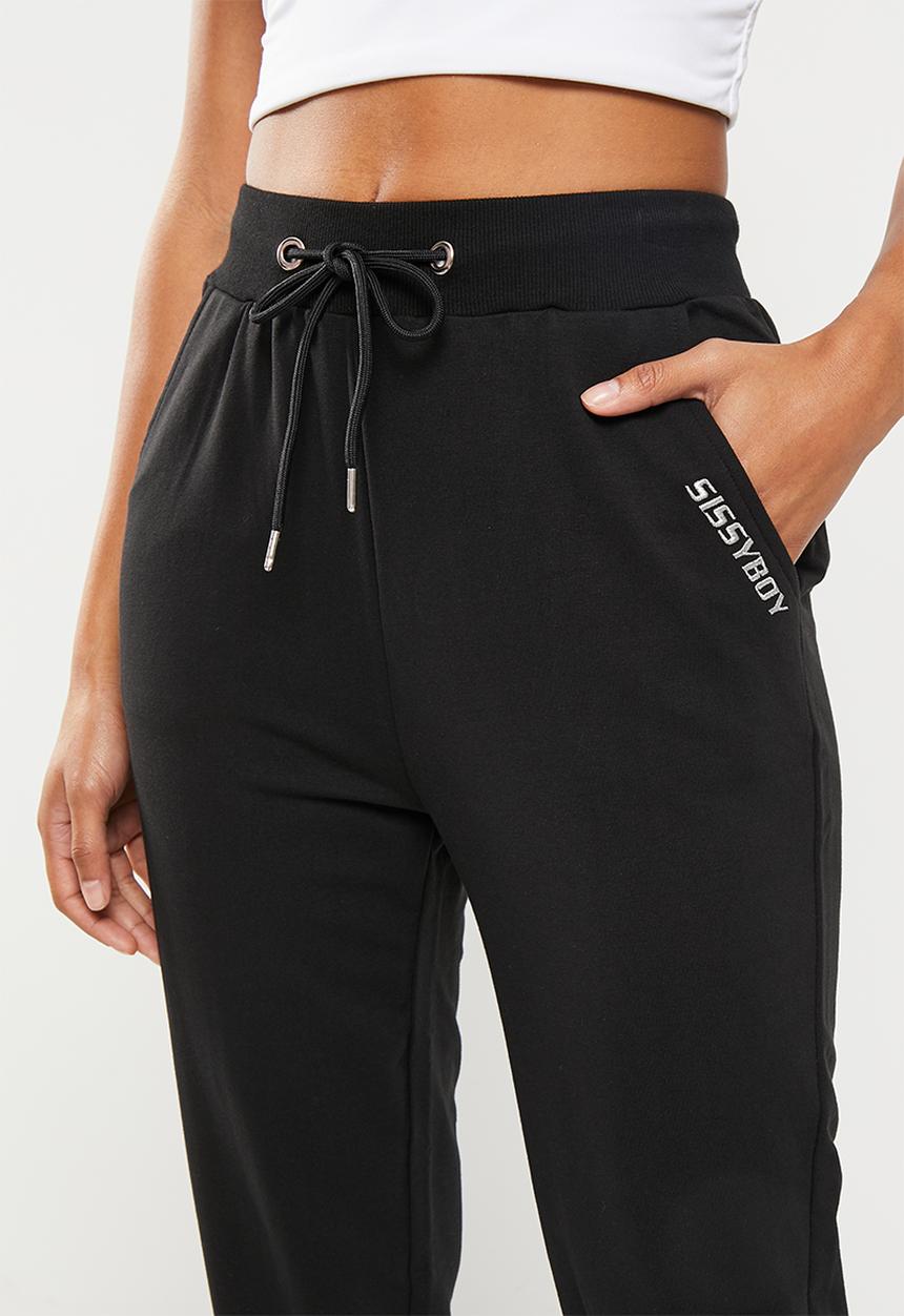 SISSY BOY - Attitude fashion track pants - black