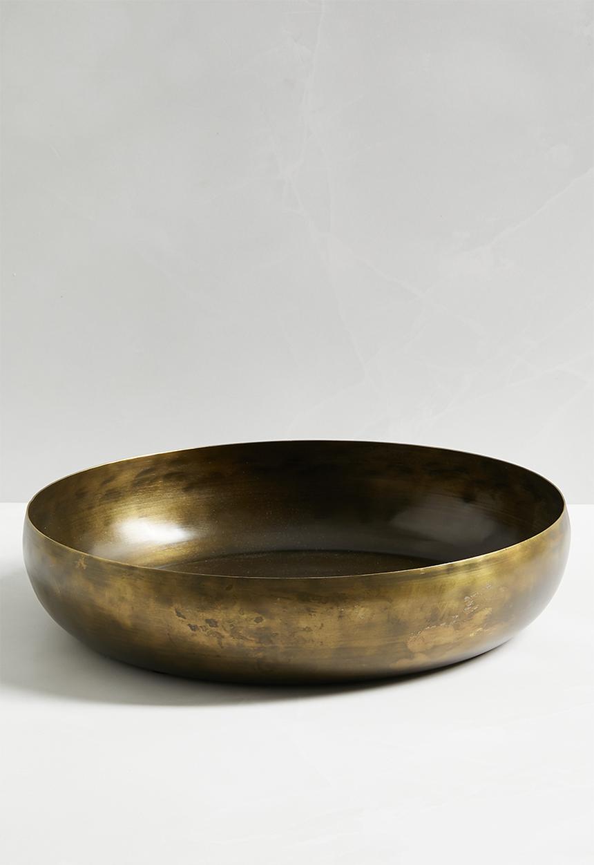 Sixth Floor - Gal bowl - antique brass