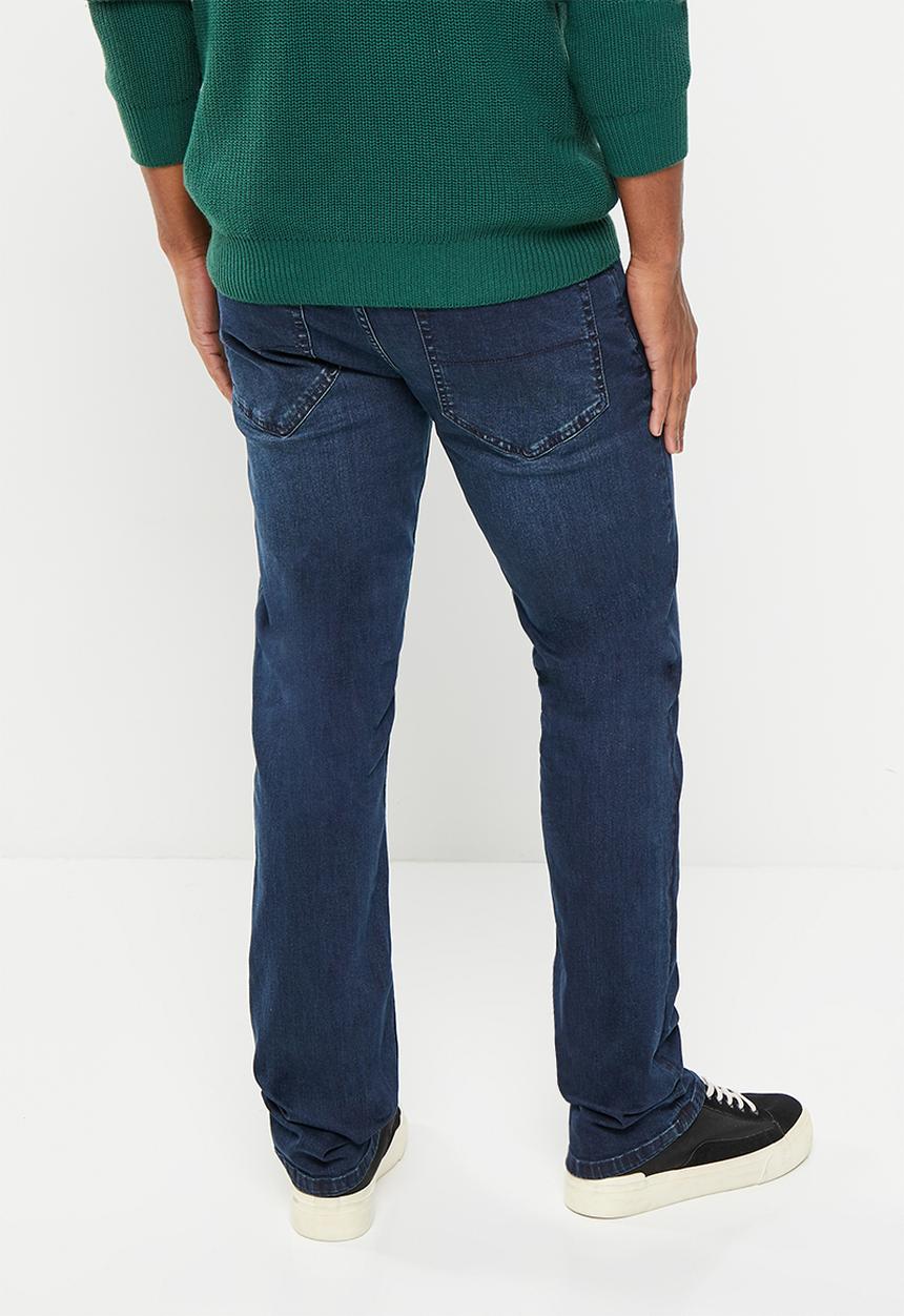 Nautica - Nautica dark wash dobby denim 5 pocket denim  - dobby denim