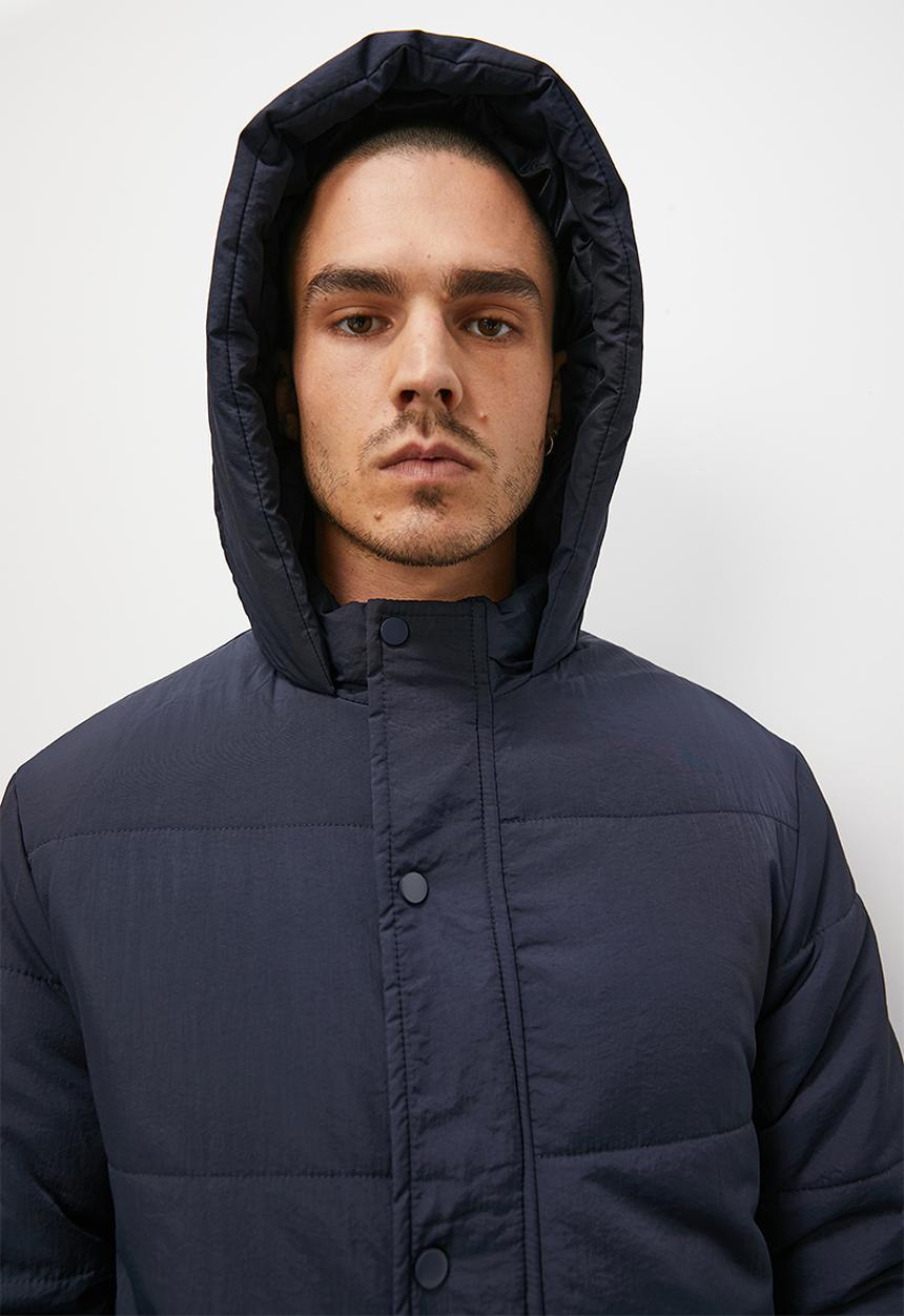Superbalist - Shaw long heavyweight puffer jacket - navy