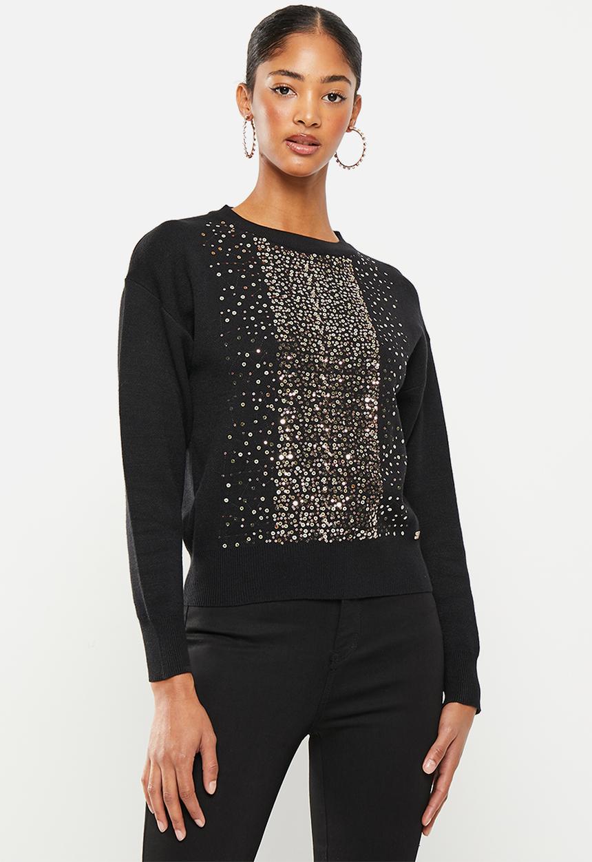 SISSY BOY - Xerxes: fitted knitted sweater - black