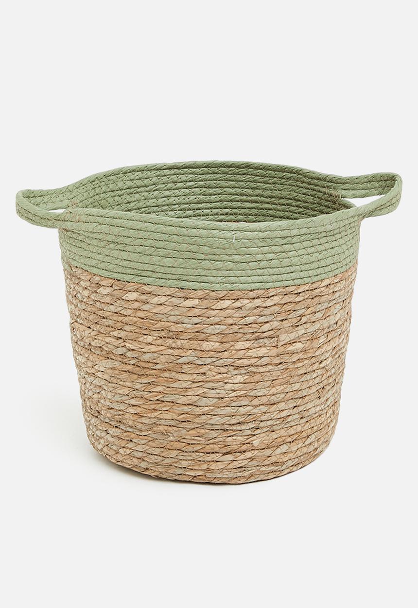 Sixth Floor - Nagini basket - sage