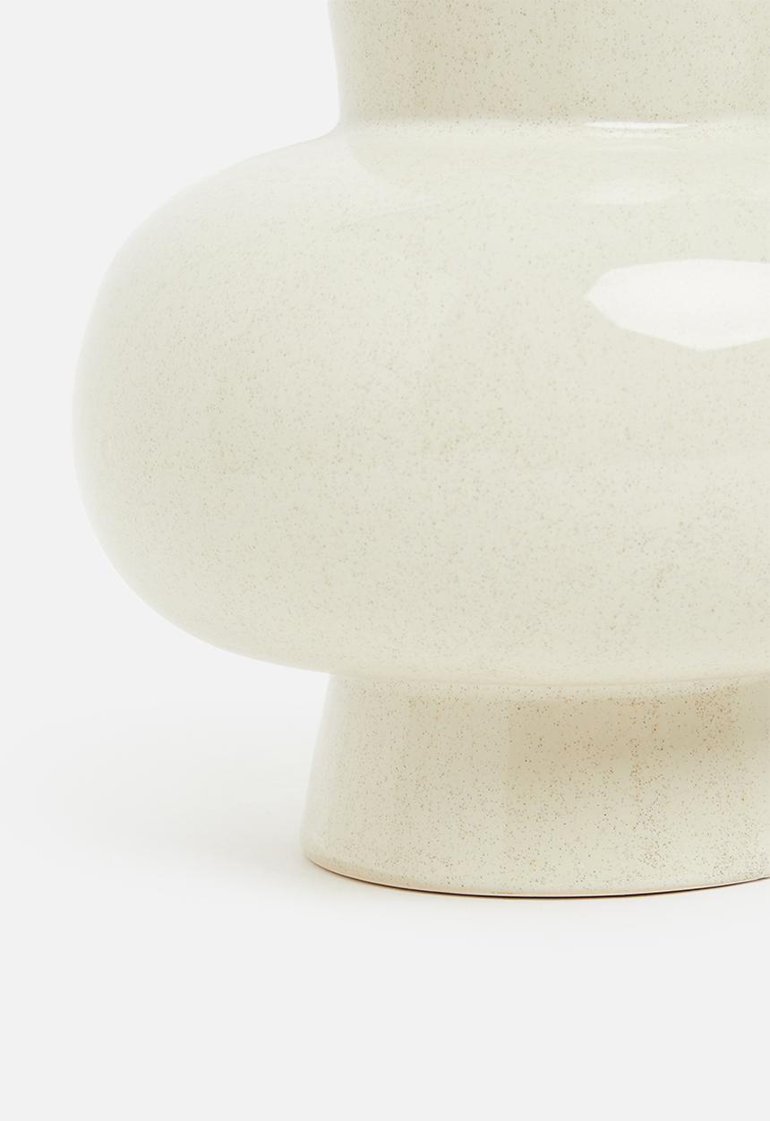 H&S - Belly porcelain vase - cream