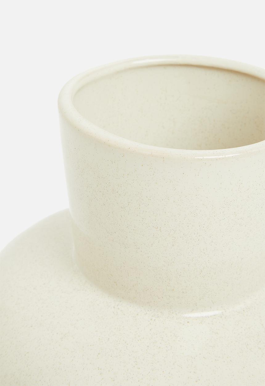 H&S - Belly porcelain vase - cream