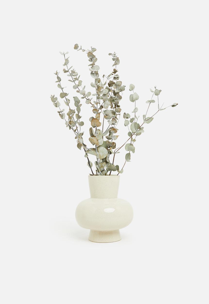 H&S - Belly porcelain vase - cream