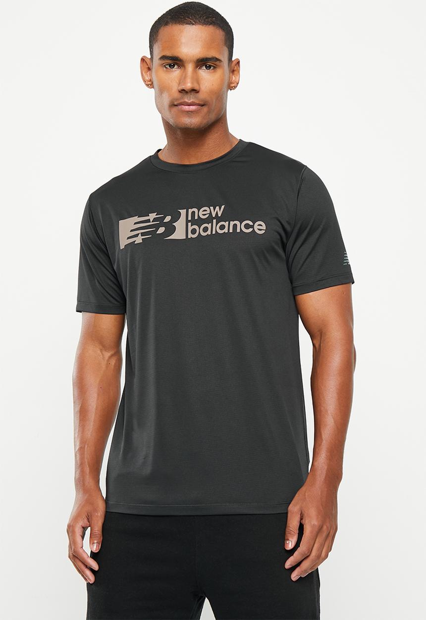 New Balance  - Tenacity short sleeve graphic - black