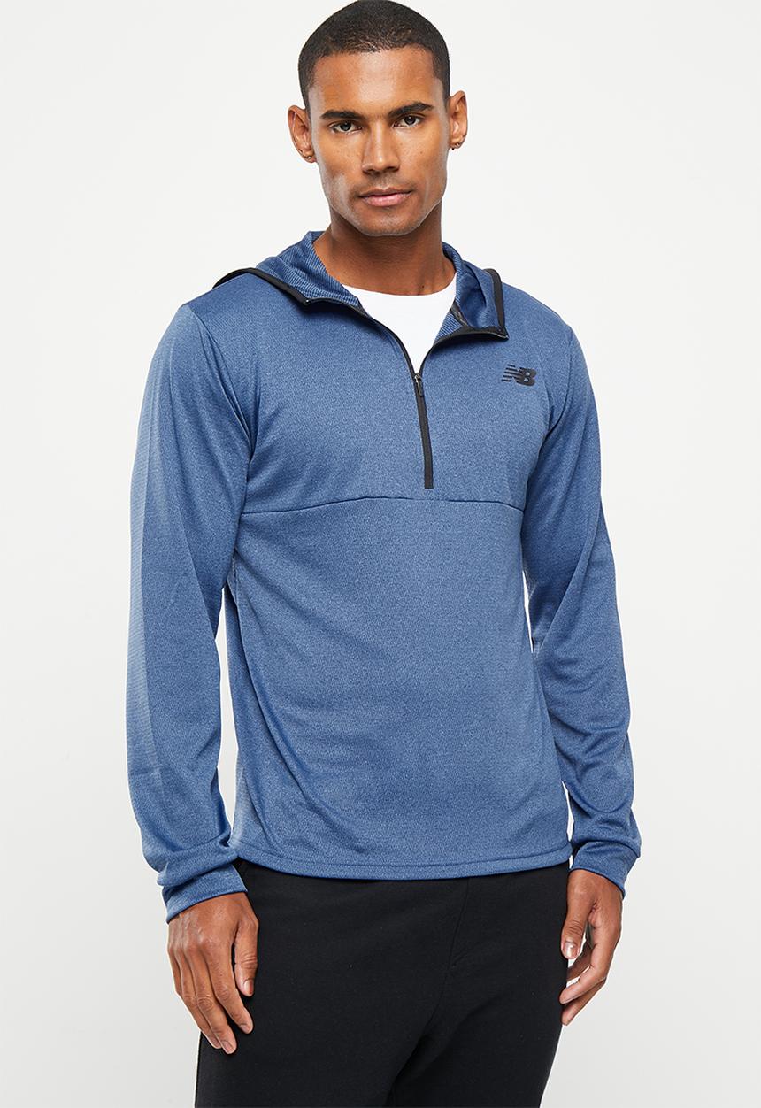 New Balance  - Tenacity qtr zip - marine blue