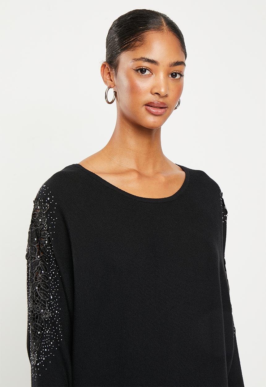 SISSY BOY - Temo knitted sweater - black