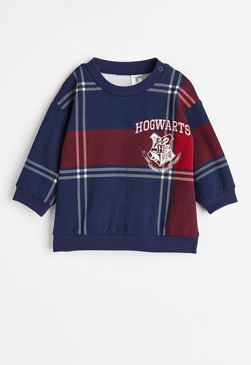 H&M - Cotton-blend sweatshirt - dark blue/harry potter