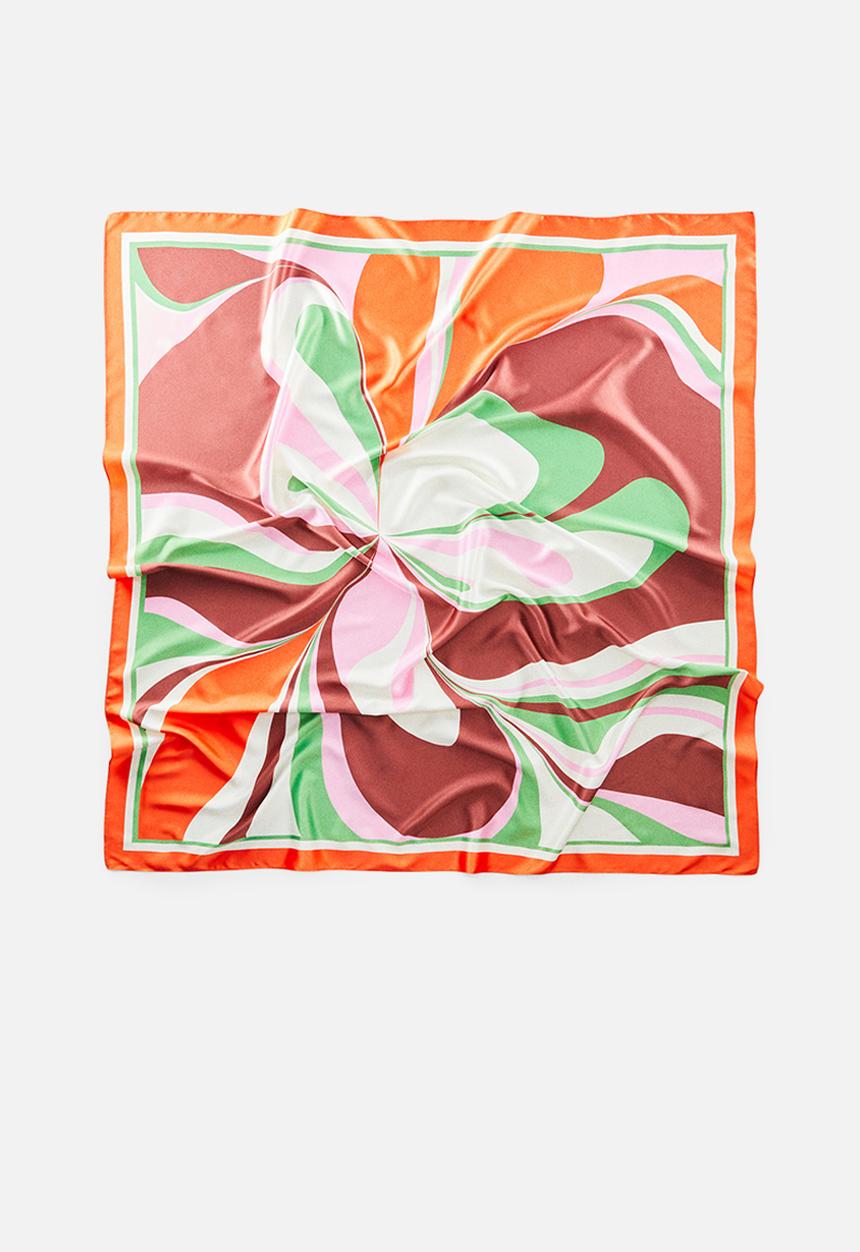 MANGO - Neck scarf florida - pink