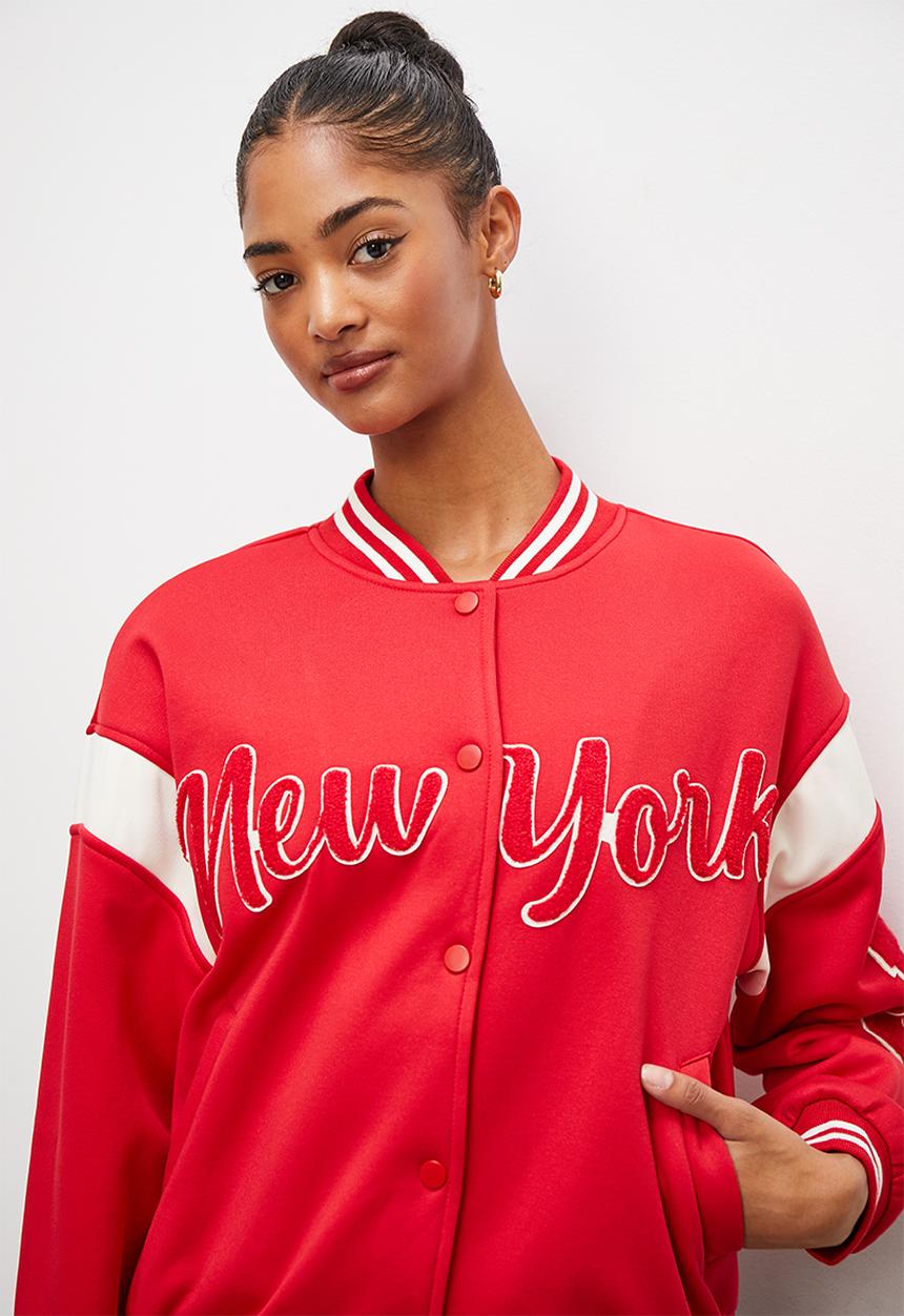 Blake - Collegiate bomber - red