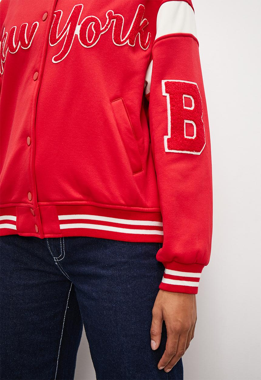 Blake - Collegiate bomber - red