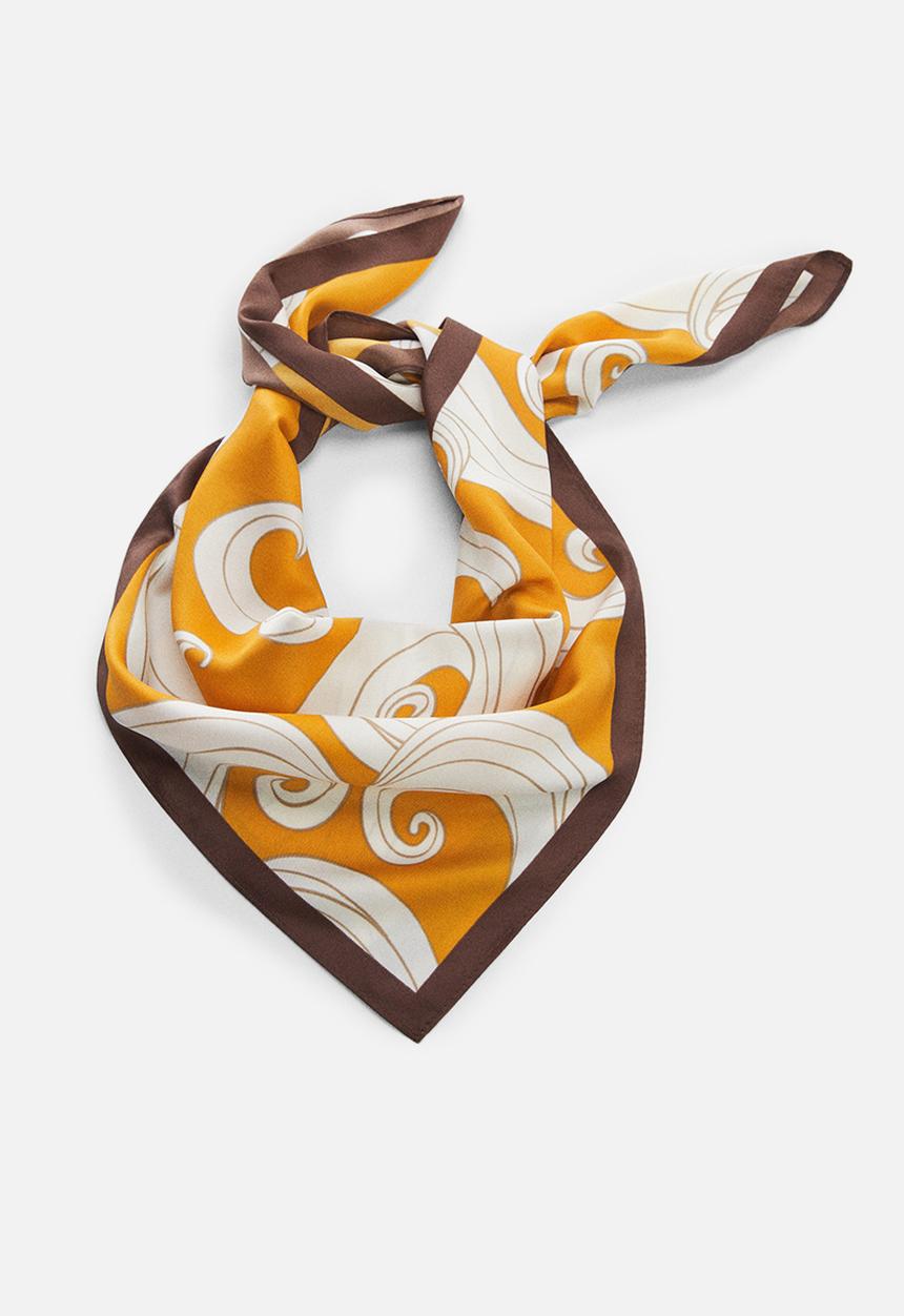 MANGO - Neck scarf felix - mustard