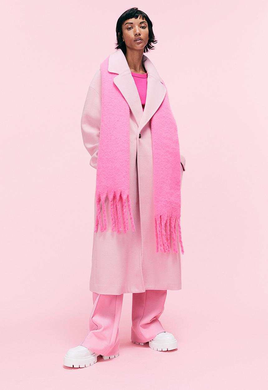 H&M - Coat - light pink