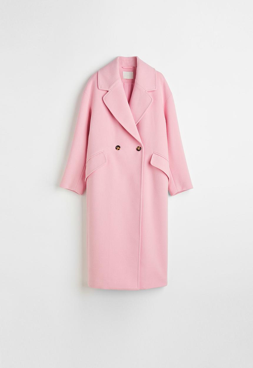 H&M - Coat - light pink