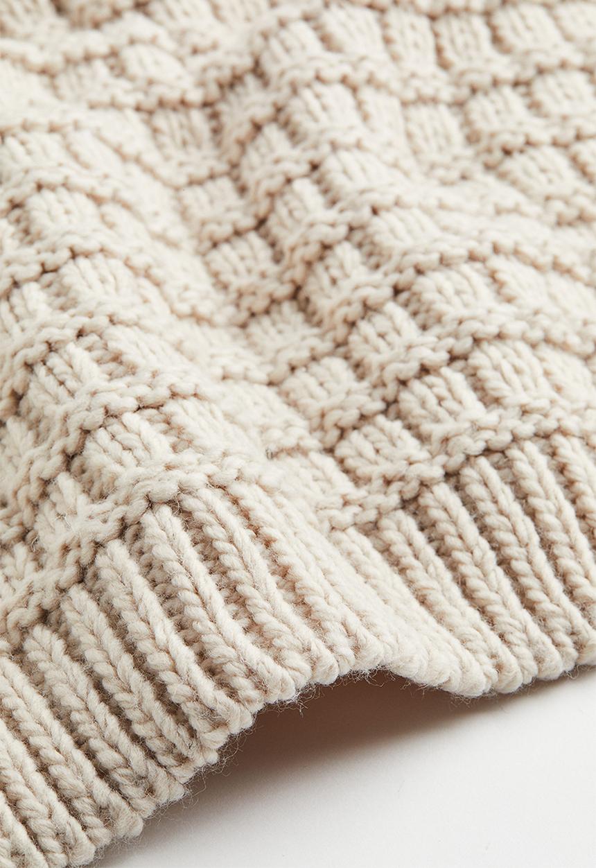 H&M - Oversized turtleneck jumper - light beige