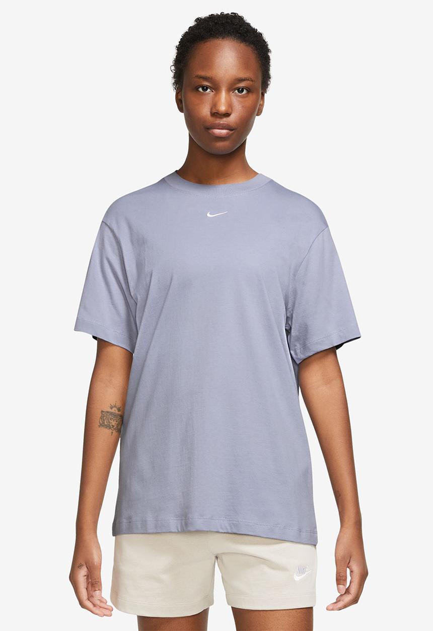 Nike - W nsw essntl tee bf lbr - indigo haze/white