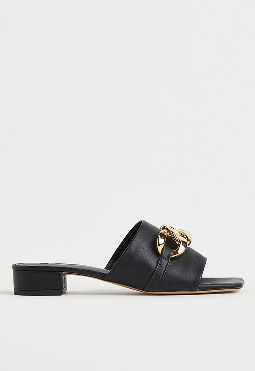H&M - Chain-detail mules - black