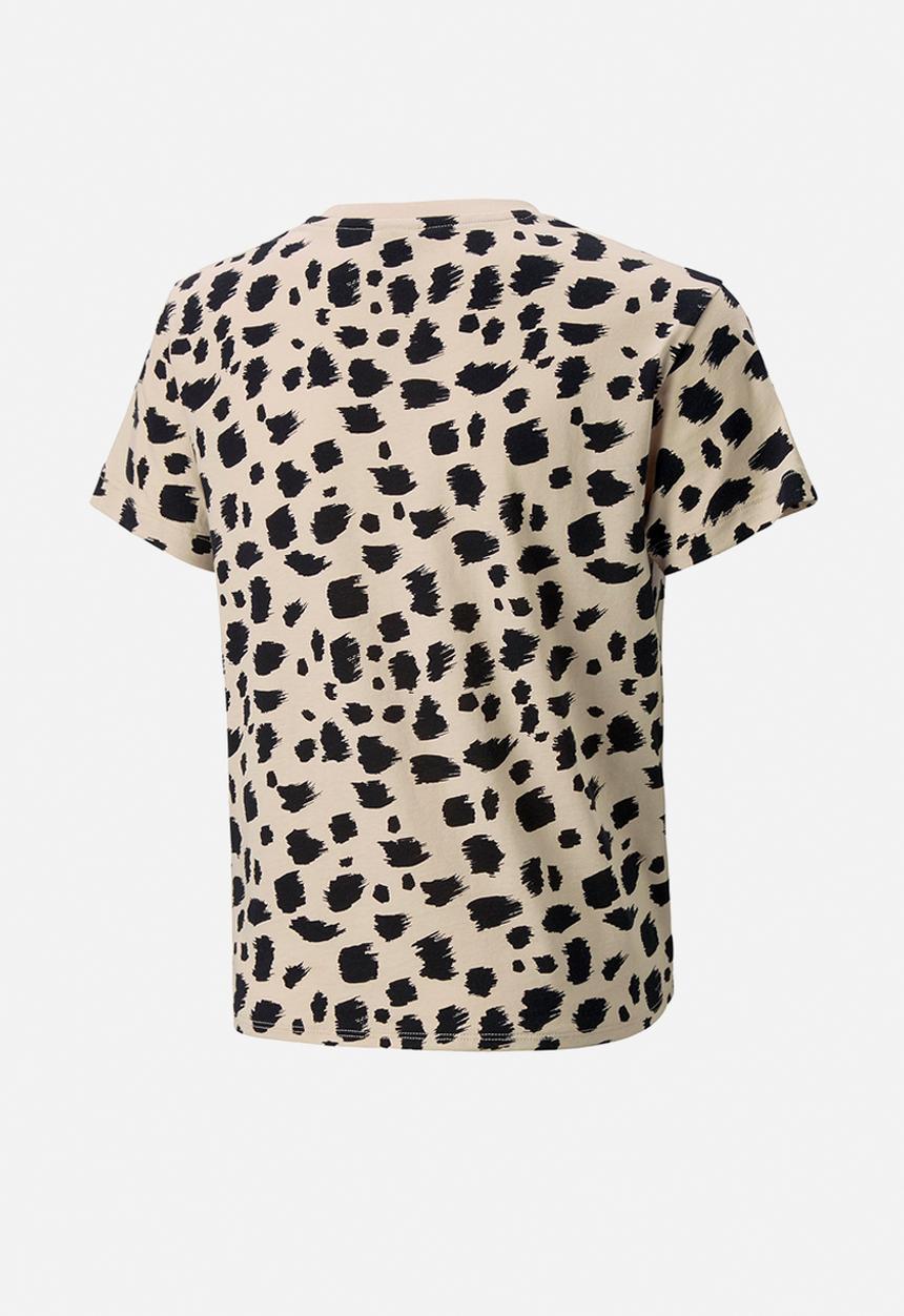 PUMA - Ess+ animal aop knotted tee g - granola
