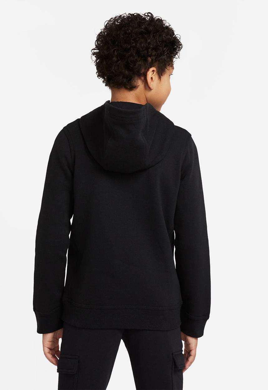 Nike - B nsw hoodie po club - black/white