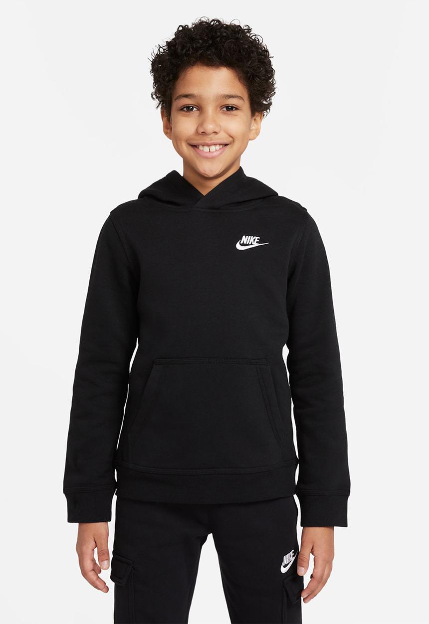 Nike - B nsw hoodie po club - black/white