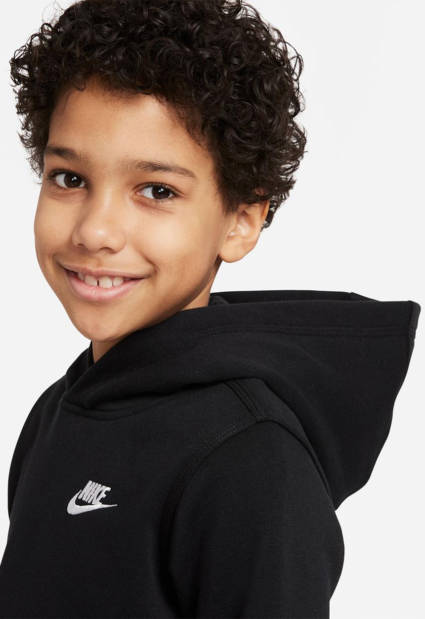 Nike - B nsw hoodie po club - black/white