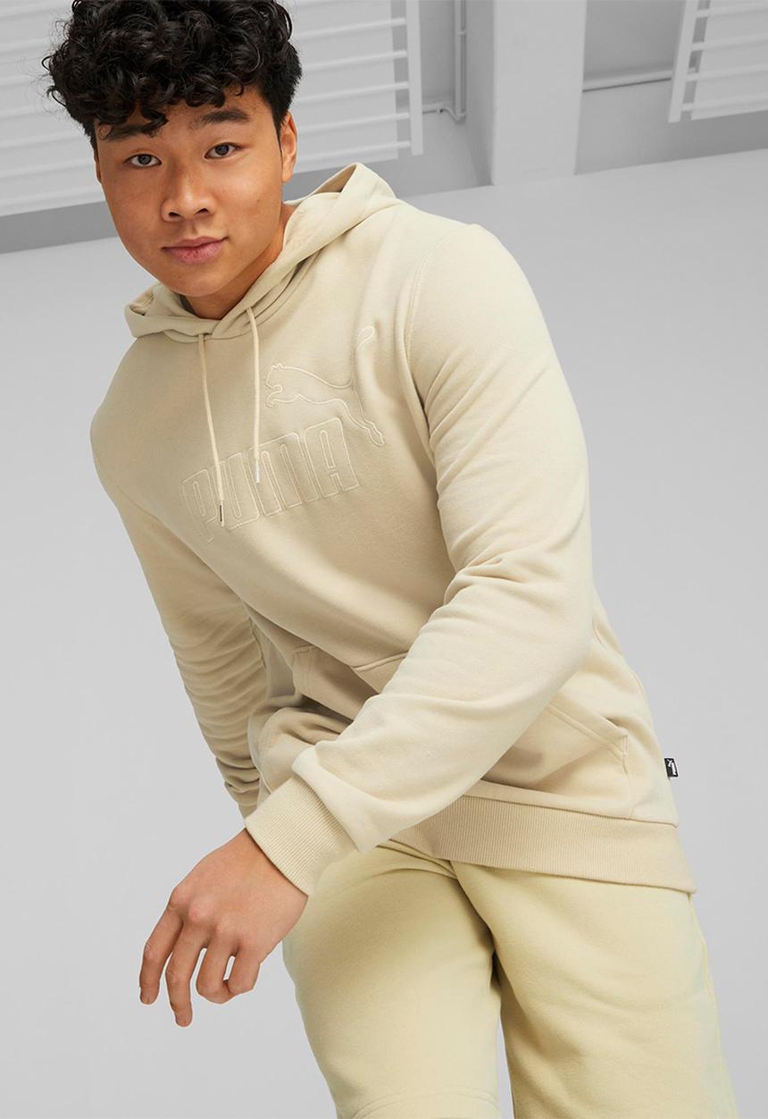 PUMA - Ess elevated hoodie tr - granola